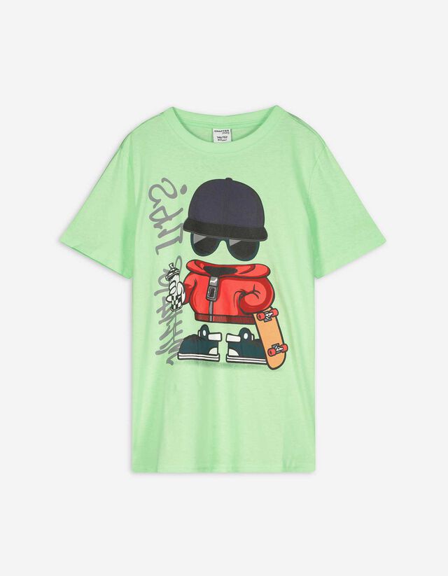 T-shirt - Stampa - verde chiaro