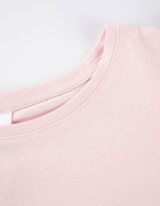 Majica - Rukavi s volanima - ruzicasta