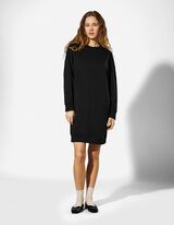 Kleid - Sweat - schwarz