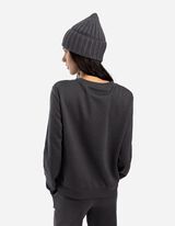 Pullover - Baumwoll-Mix - dunkelgrau