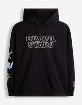 Mikina s kapucňou - Brawl Stars - Čierna
