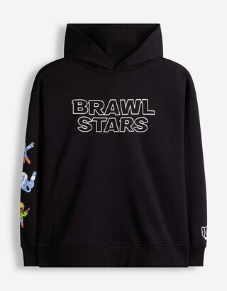 Mikina s kapucňou - Brawl Stars - Čierna