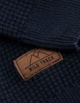 Trui - Label - donkerblauw