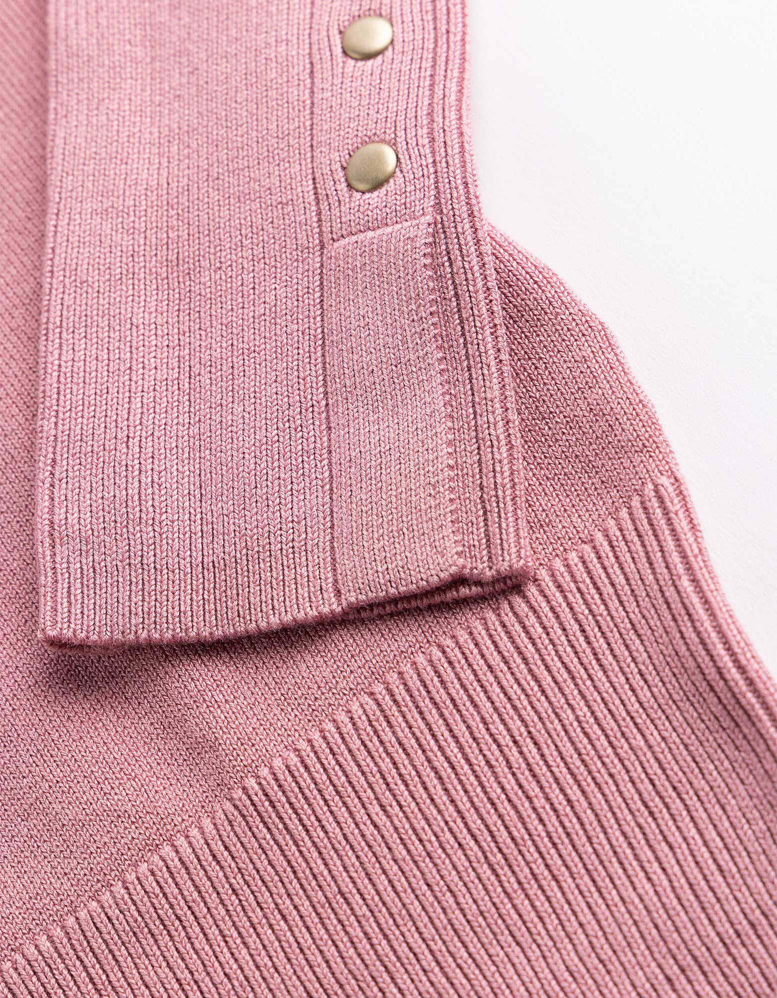 Strickpullover - Zierkn&ouml;pfe - Pink
