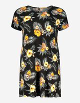 Print all-over - zwart