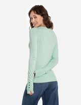 Pulóver - LENZING™ ECOVERO™ - zöld