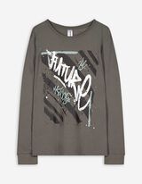 pidžama set od majice i pantalona - Šareni print - bronza