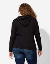 Pull-over - Inscription - Noir