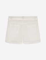 Šortky - Ozdobné švy - béžová