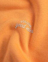 Pulover - Prirezani rokavi - oranzna