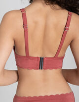 Bikinifelső - Fodros szeg&eacute;ssel - vil&aacute;gos barna