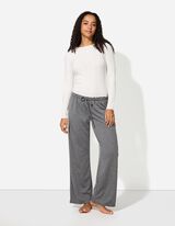 Pyjamahose - Strukturiertes Material - dunkelgrau