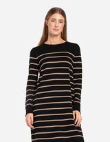 Gebreide jurk - LENZING™ ECOVERO™ - zwart