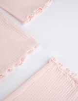 Pyžamový komplet sestávající z trička s dlouhým rukávem a kalhot  - Mušličkový lem - ruzova