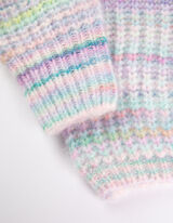 Pullover - mitmevärviline disain - pronks