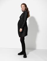 Umstandskleid - V-Ausschnitt - schwarz