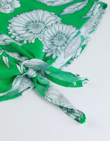 Haut en dentelle - Détail noué - Vert