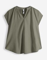 Blusenshirt - einfarbig - gr&uuml;n