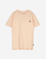 T-Shirt - Brusttasche - orange