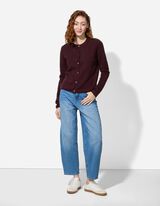 Kardigán - Gombolópántos - sotetlila