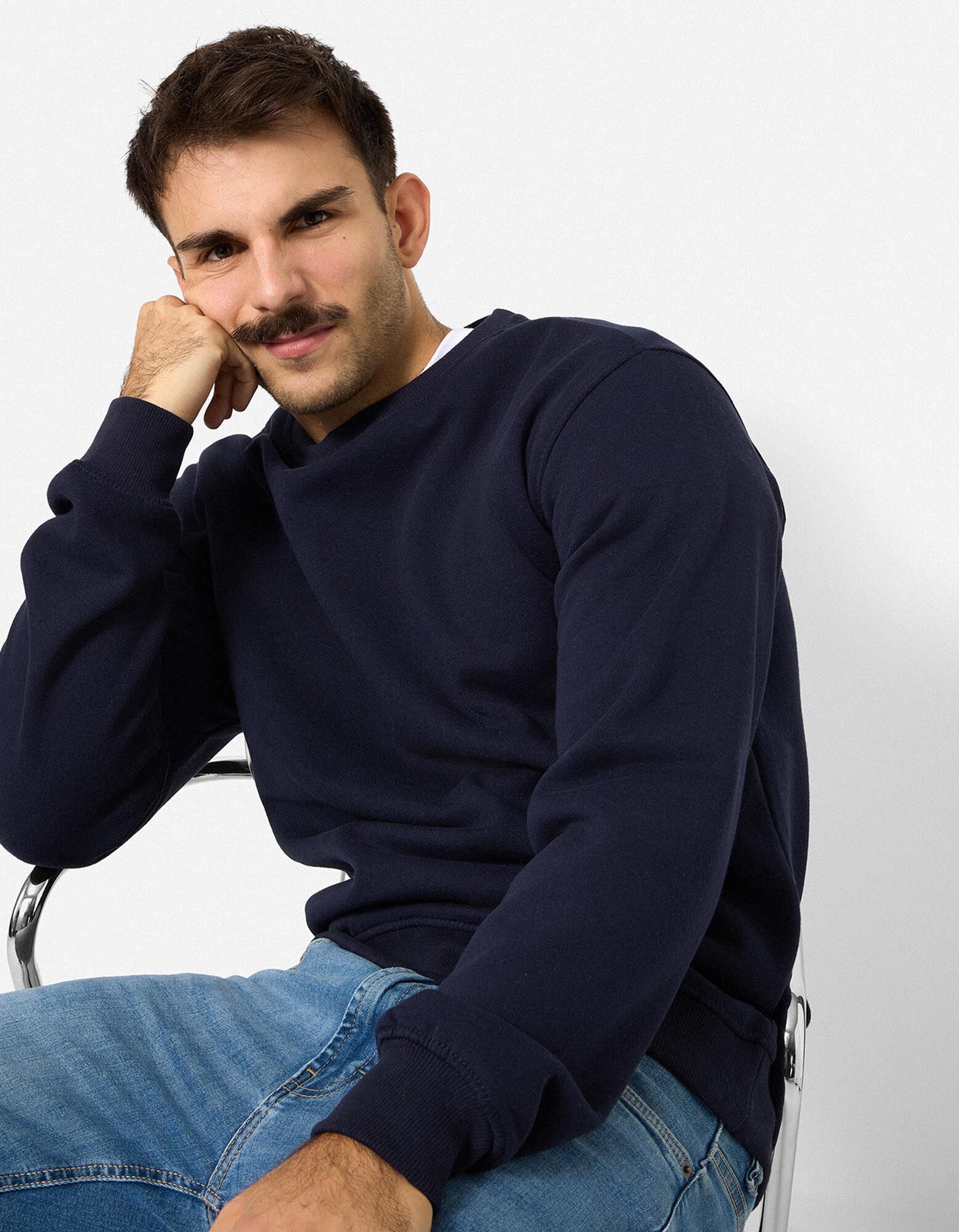 Sweatshirt - Relax Fit - blau