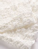 Langarmshirt - Crinkle-Optik - Off-White