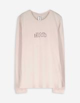 Pyjama Set aus Shirt und Hose - Allover-Print - bronzefarben