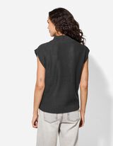 Pullover - Ärmellos - schwarz