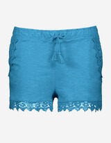 Pantaloncini - Pizzo a uncinetto - blu