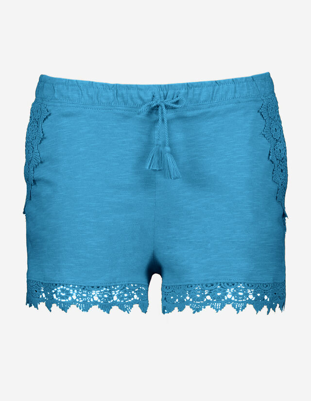 Pantaloncini - Pizzo a uncinetto - blu