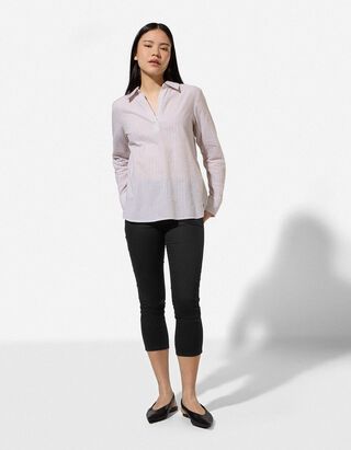 Capri hlače - Twill - crna