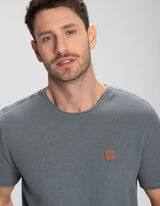 T-shirt - Grosse maille - Vert fonc&eacute;