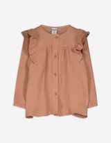 Set aus Kleid und Leggings - Musselin - beige