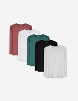 Langarmshirt - 5er-Pack
