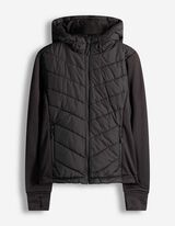 Bunda - Směs materi&aacute;lů - cern&aacute;