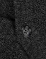 Kardigan - Úplet - tmave seda