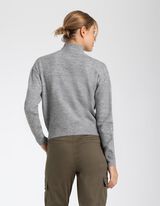 Džemper - Ruska kragna - sivo