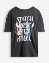 Tričko - Lilo a Stitch - tmavoseda