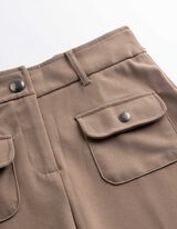 Hose - Slim Fit - Braun