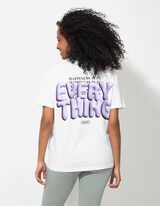 T-shirt - Impression au dos - blanc