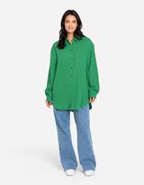 Overhemdblouse - Mousseline - groen