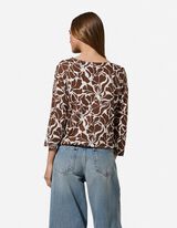 T-shirt - D&eacute;tail nou&eacute; - beige