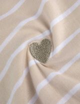 T-shirt - Broderies - Beige