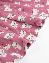 Suknelė - Ištisinis raštas - violetine