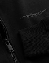 Sweatjacke - Oversized Fit - Schwarz