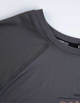 T-shirt - materiał oddychający - ciemny szary