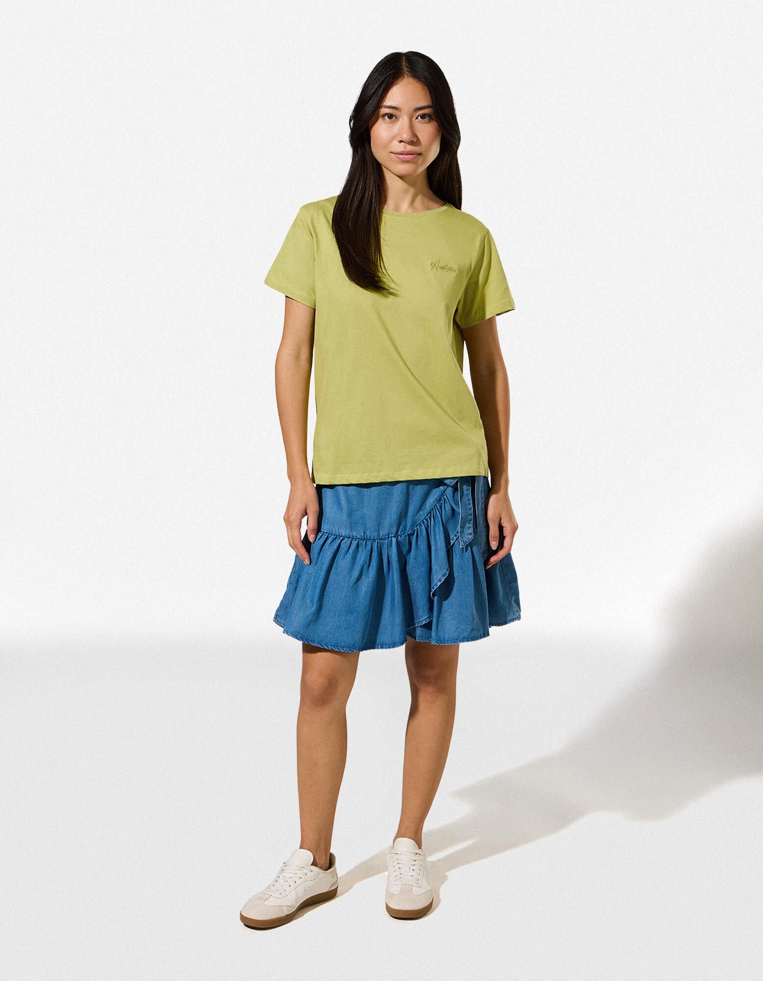 T-Shirt - Stickereien - Gr&uuml;n