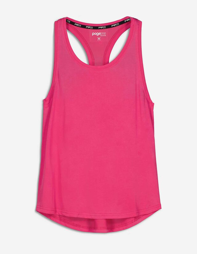 Top a canotta - Traspirante - rosa fucsia