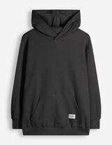 Sweatshirt - Waffelstruktur - Dunkelgrau