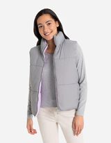 Dygsniuota liemenė - Atvirkštinis - pilkas